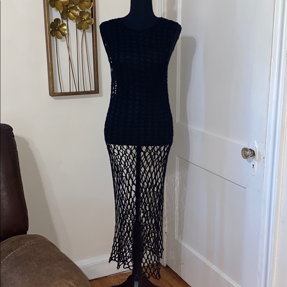 Free People Other - Black crochet see through loose fit cover S